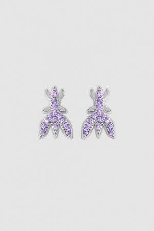 Patrizia Pepe Brass Earrings Rosa | 6819-JSMVU