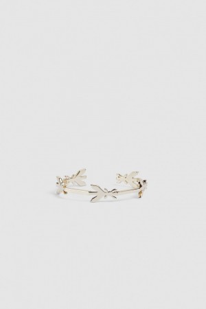 Patrizia Pepe Brass Fly Chain Bracelet Douradas | 1395-PLJZS