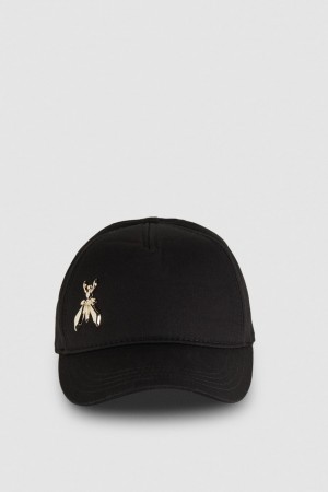 Patrizia Pepe Cotton Fly Baseball Cap Pretas | 3985-QHXLZ