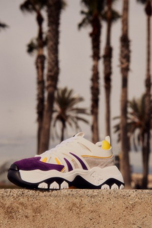 Patrizia Pepe Leather Running Sneakers Roxo | 4715-KCEIA