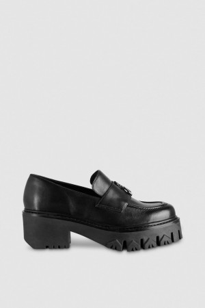 Patrizia Pepe Loafers Pretas | 7219-BRYJZ