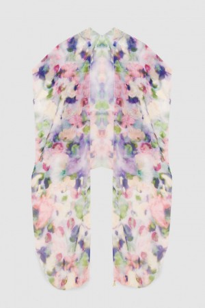 Patrizia Pepe Patterned Chiffon Stole Multicoloridas | 1069-FZRST
