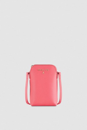 Patrizia Pepe Phone Holder With Shoulder Strap Rosa | 9534-KOHGL