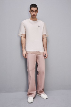 Patrizia Pepe Short Sleeve Jersey T-shirt Branco | 9108-FKRML